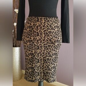 Animal Print Pencil Short Skirt from Greece - Small